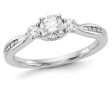 3/5 Carat (ctw Color SI1-SI2, G-H-I) Lab Grown Diamond Engagement Ring in 14K White Gold